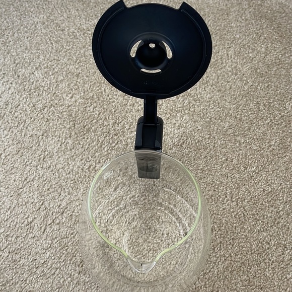 Replacement Cuisinart 12 Cup Glass Coffee Carafe & Black Lid Stainless Steel - Picture 6 of 7